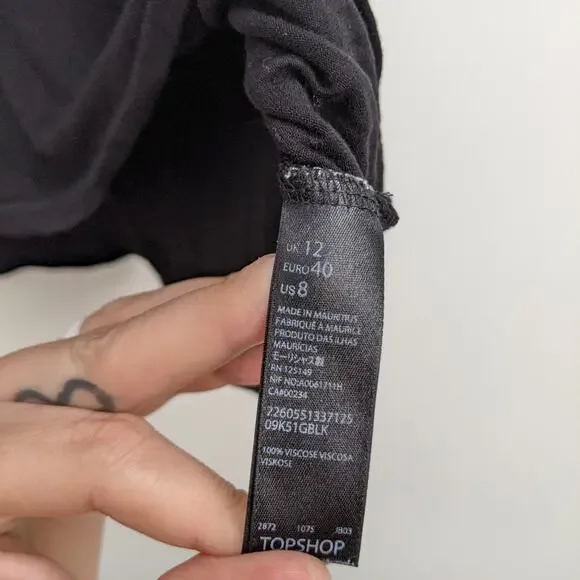 Topshop Basic Black Tee 8 - Picture 5 of 7